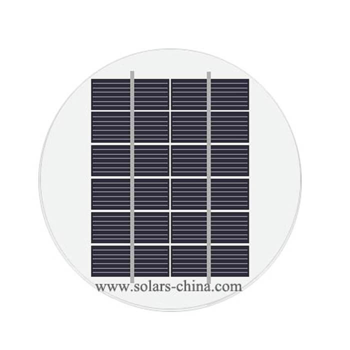 2W Runde Solarpanel