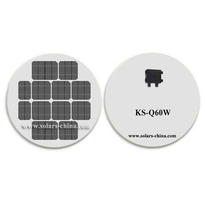 60W Kreisförmiges Solarpanel