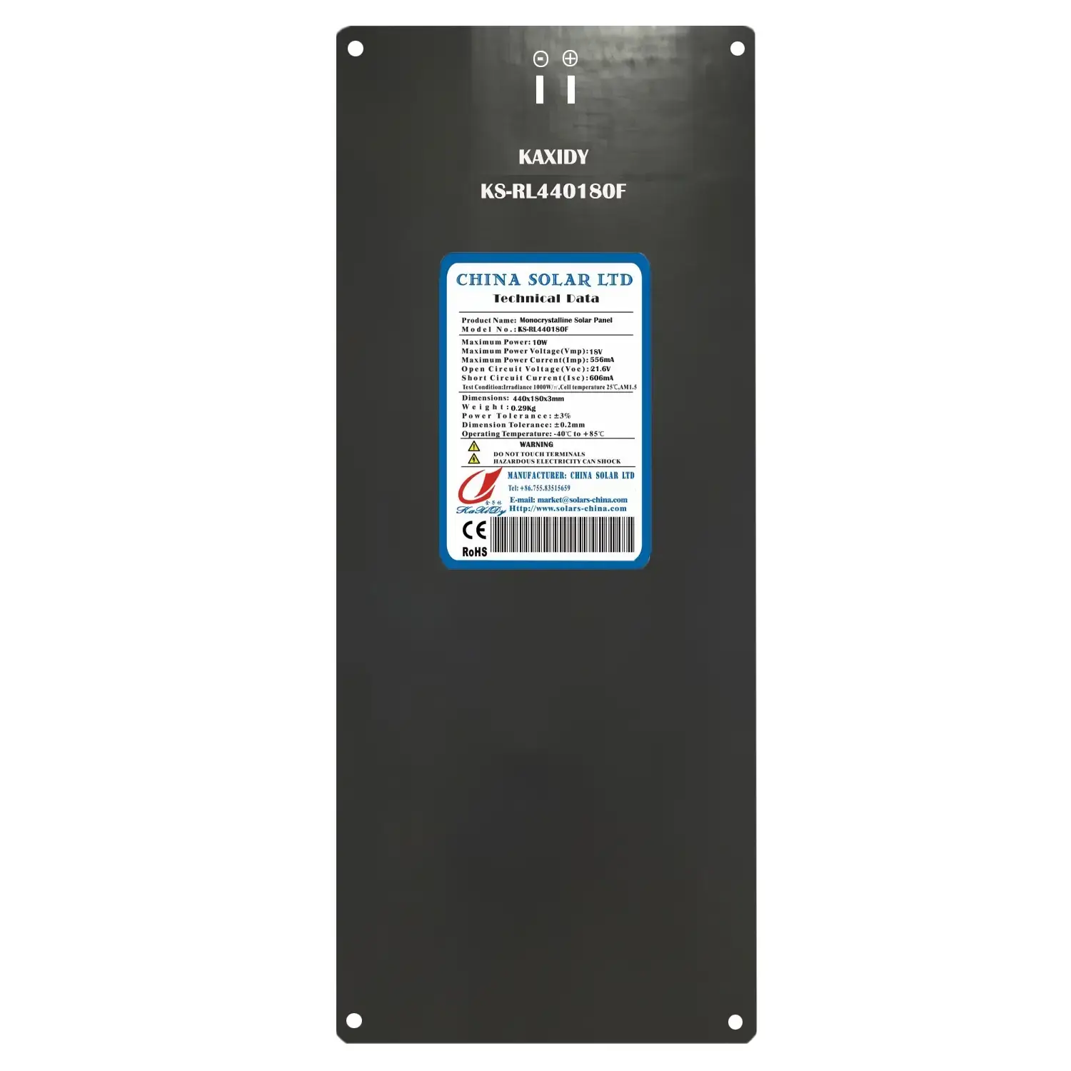 Schwarz Flexible Solarpanele 10W