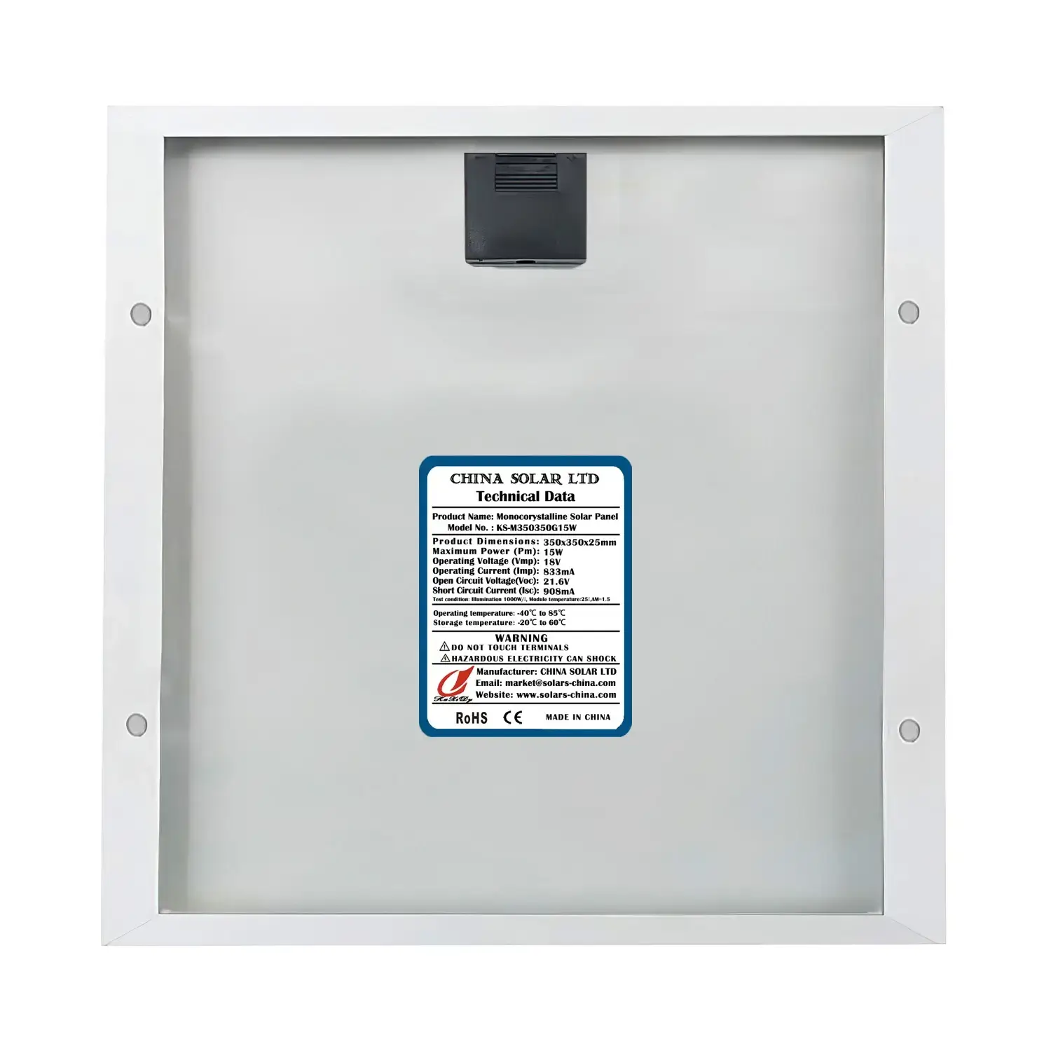 Monokristalline Solarmodul 15W