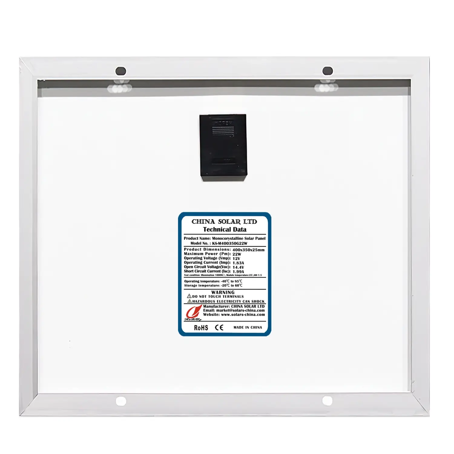 Monokristalline Solarmodule 22W
