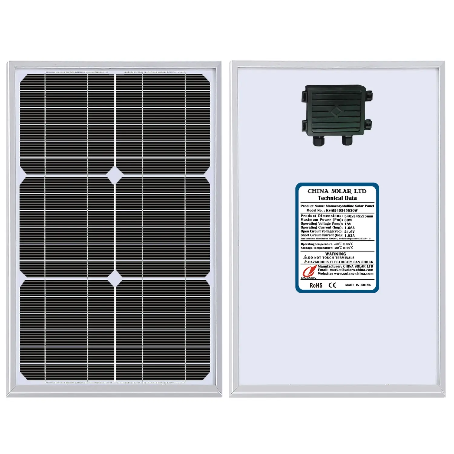 PV solarmodul 30W