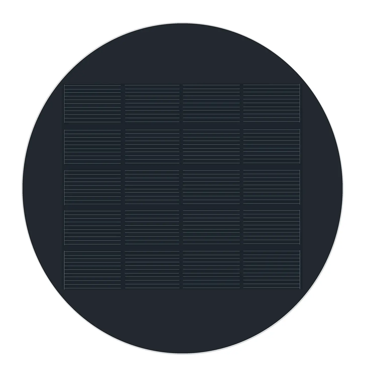 Kreisförmiges Solarmodule