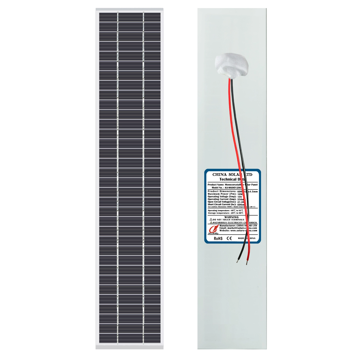 10W Monokristallines Solarmodul